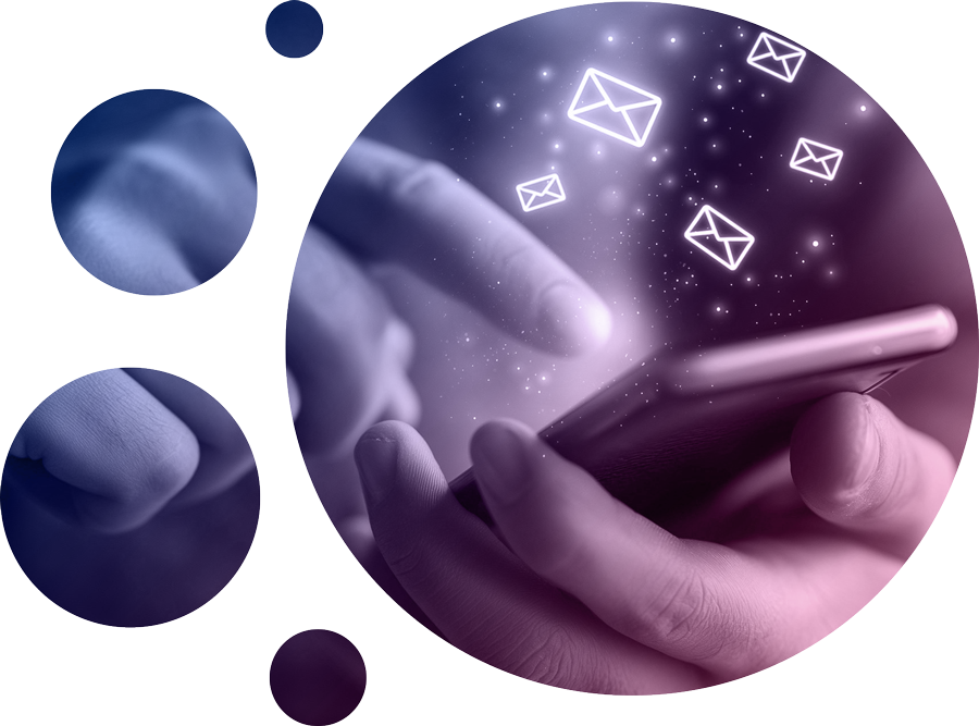 contact form bubble graphic